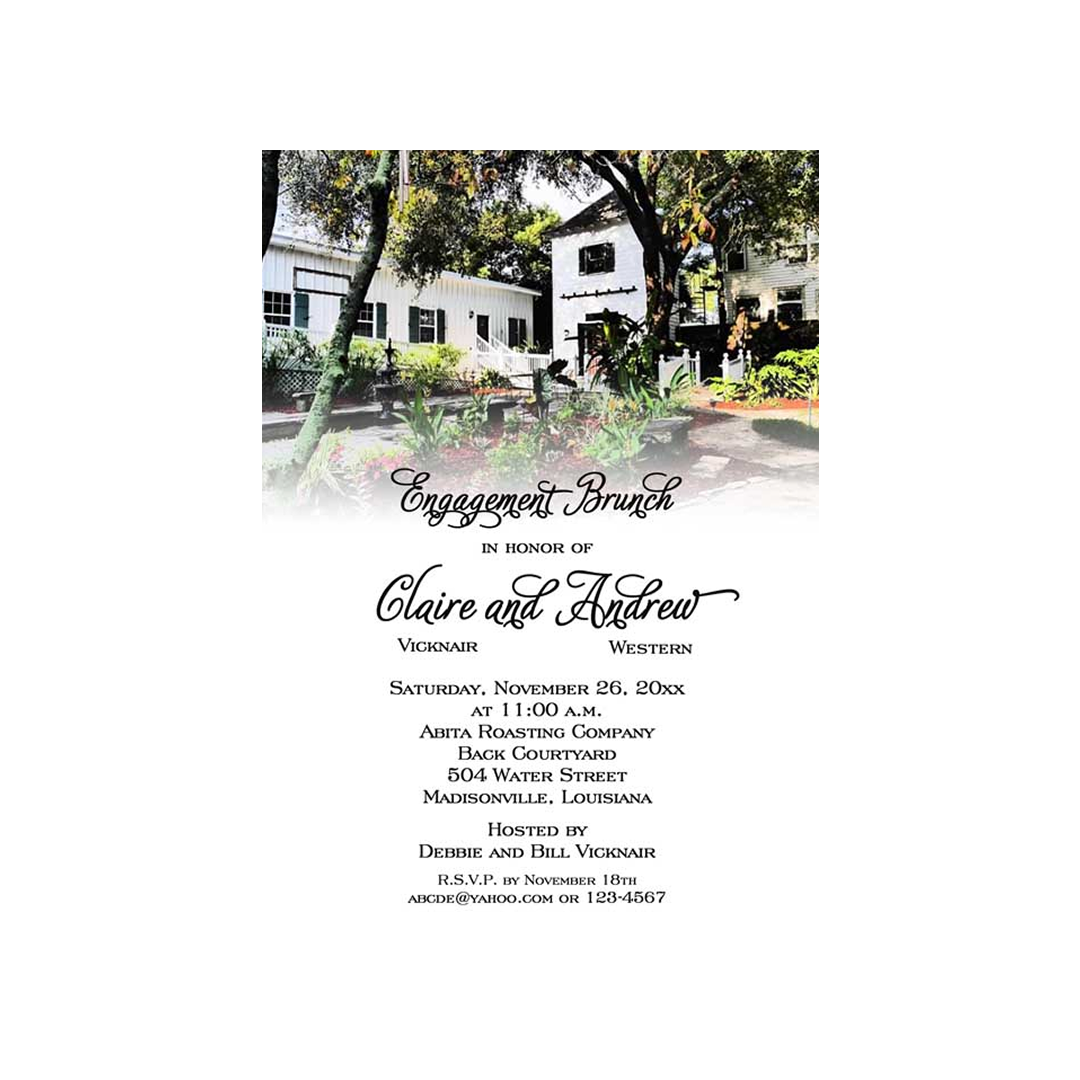 ABITA ROASTING COMPANY CUSTOM INVITATION