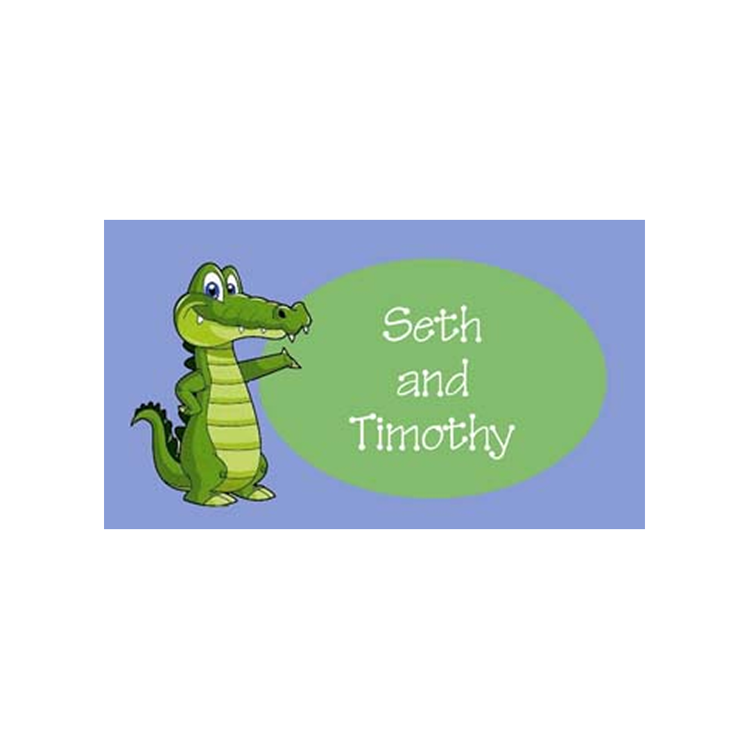 ALLIGATOR WAVING PERSONALIZED GIFT OR CALLING CARDS