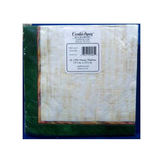 AMARYLLIS DINNER PAPER NAPKINS