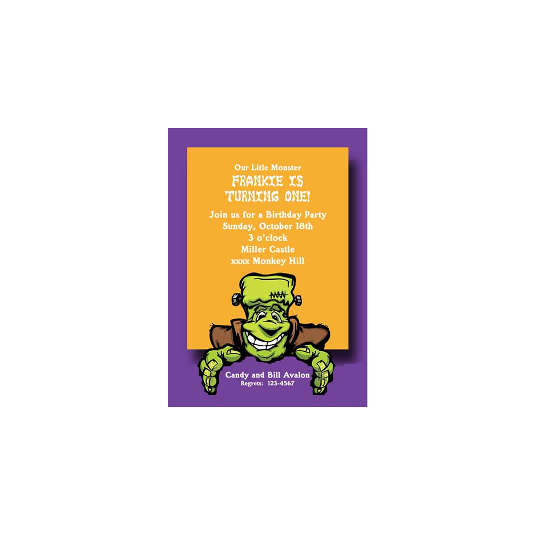 A SMILING FRANKIE CUSTOM INVITATION