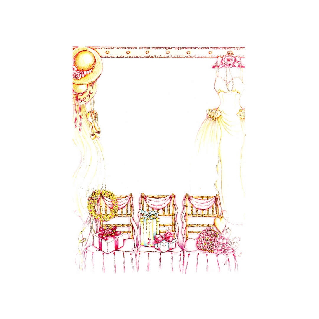 BRIDAL CHAIRS - BLANK STOCK INVITATION