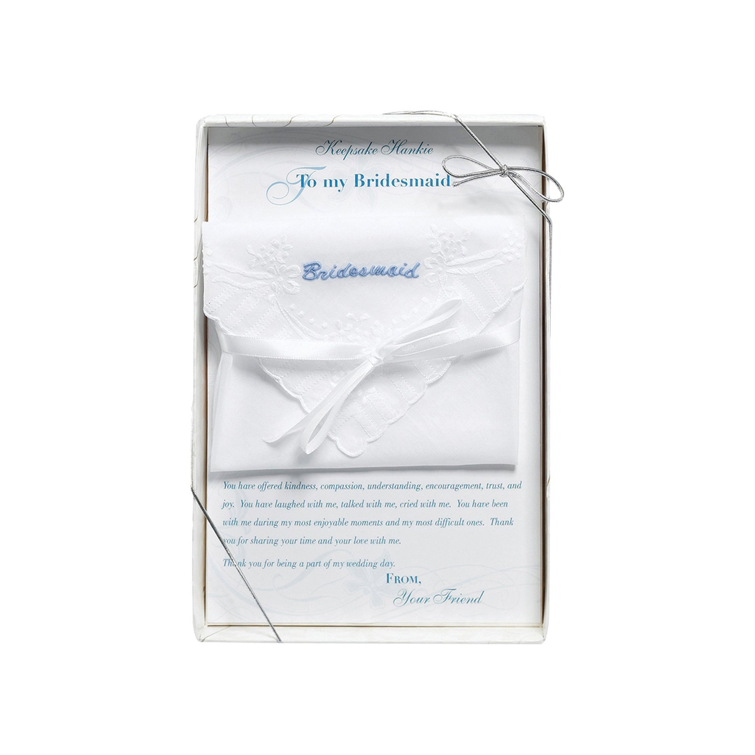 BRIDESMAID KEEPSAKE HANDKERCHIEF