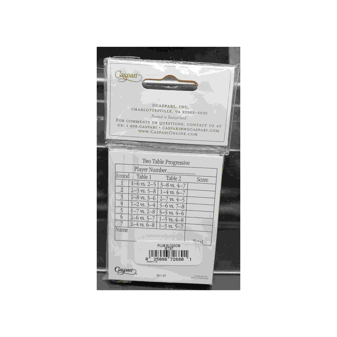 C. R. GIBSON ROSES BRIDGE TALLIES
