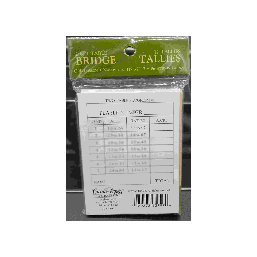 C. R. GIBSON STRIPE BRIDGE TALLIES
