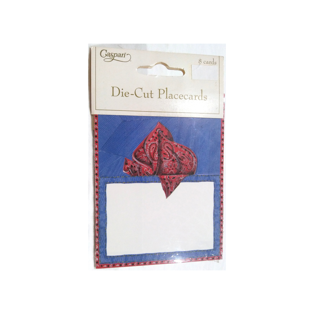 CASPARI DENIM DIE CUT PLACE CARDS