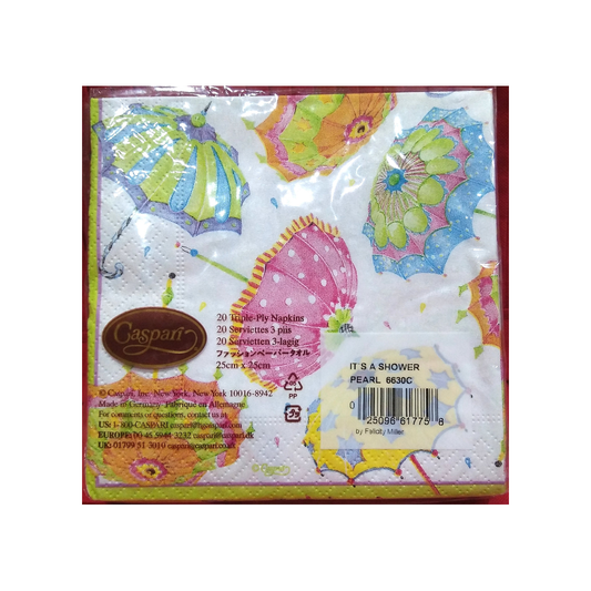 CASPARI IT'S A SHOWER PEARL PAPER LUNCHEON NAPKINS