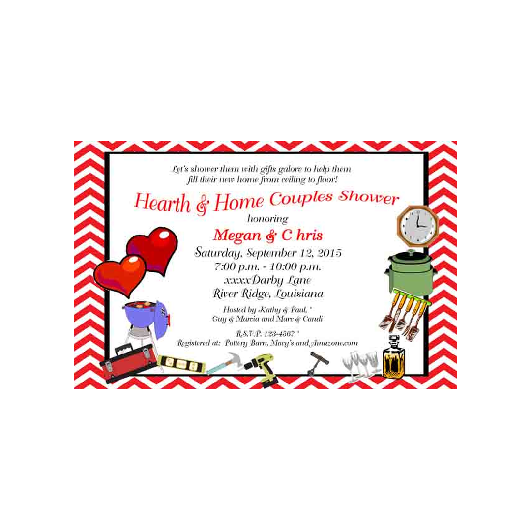 CHEVRON HIS & HERS CUSTOM INVITATION