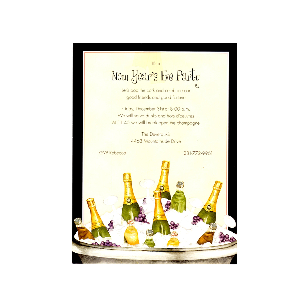 CHILLED DRINKS - BLANK STOCK INVITATIONS