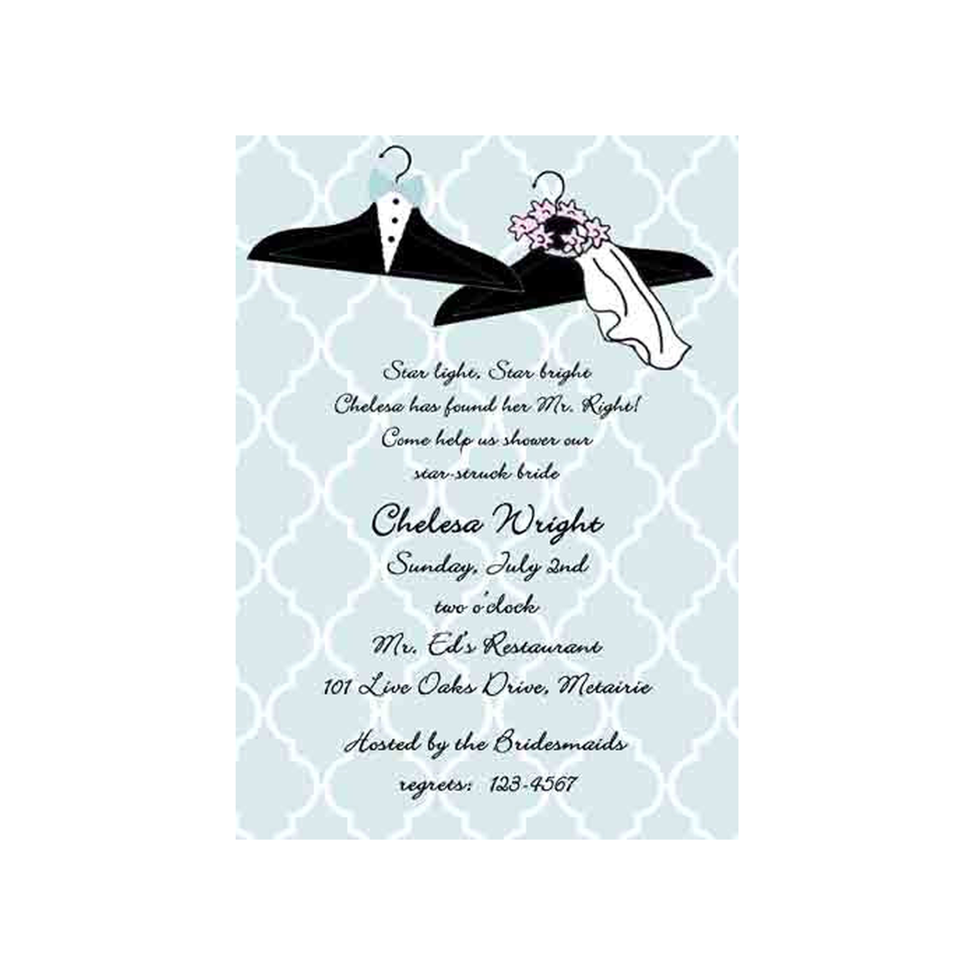 CLOTHES HANGERS CUSTOM INVITATION