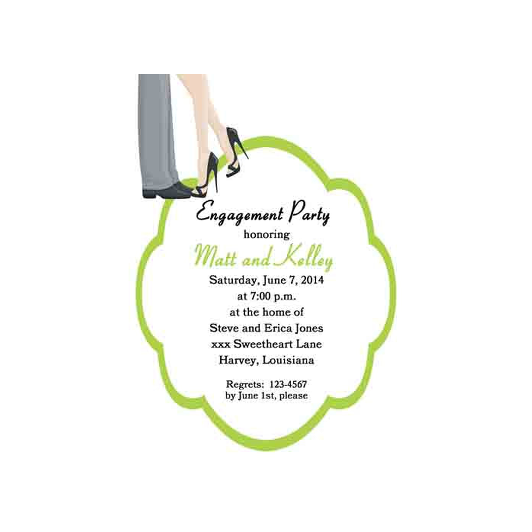 COUPLE'S FEET CUSTOM INVITATION