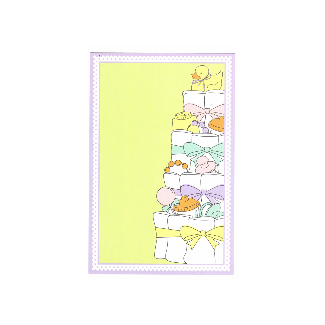 DIAPER CAKE - BLANK INVITATION