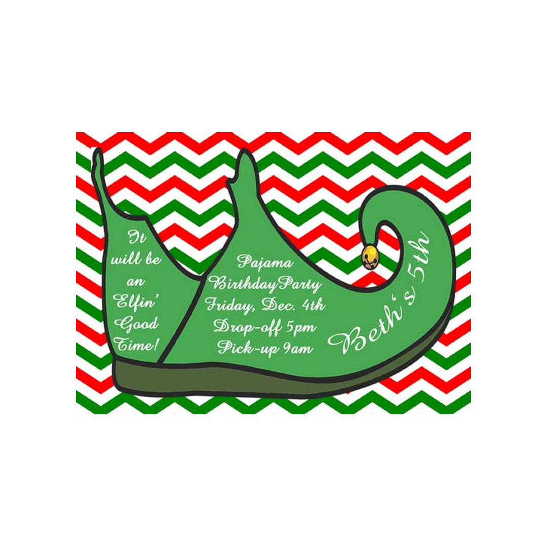 ELF SHOE CUSTOM INVITATION
