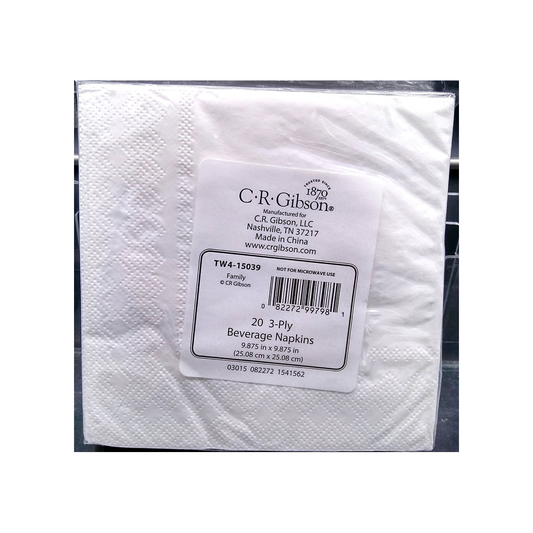 FAMILY GOLD FOIL IMPRINT PAPER BEVERAGE NAPKINS