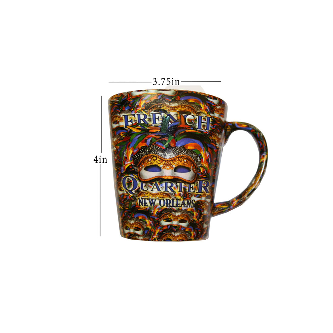 FEATHERED MASK MUG