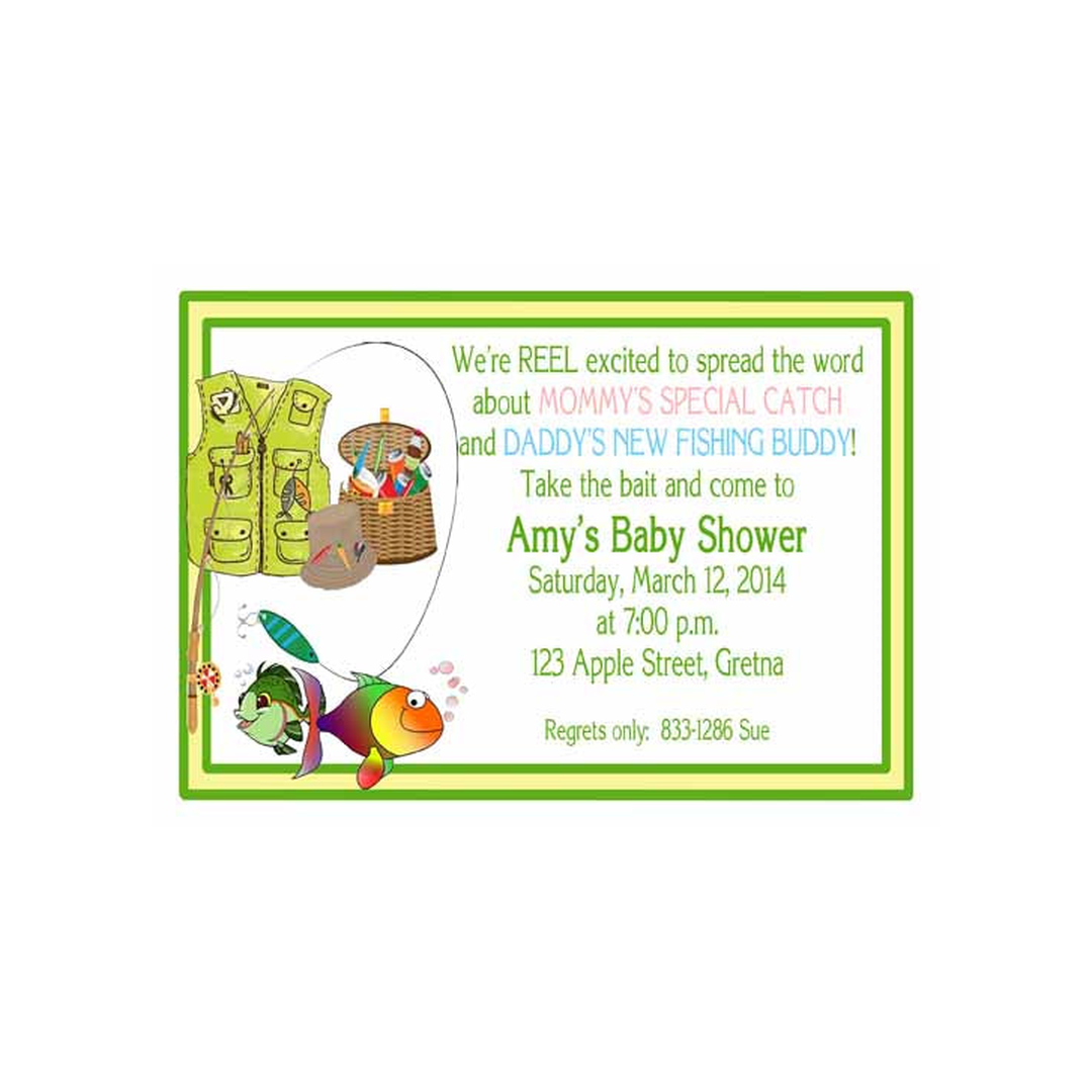 FISHING GEAR CUSTOM INVITATION
