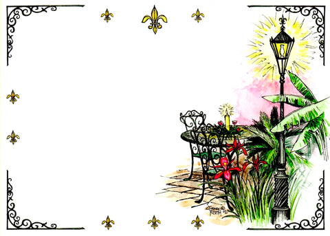 LOUISIANA PATIO - BLANK STOCK INVITATIONS
