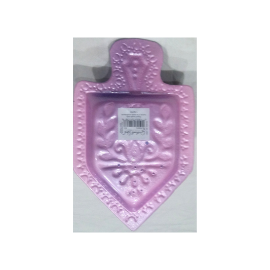 GLASS DREIDEL SHAPED PLATE