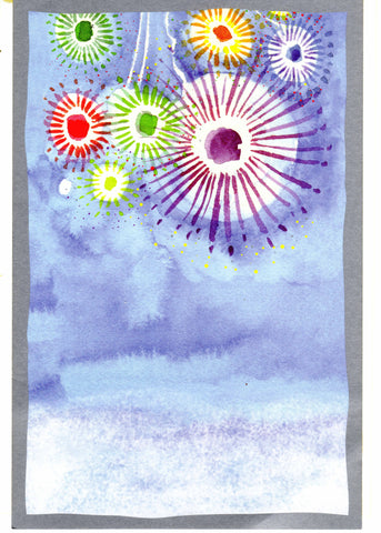 FIREWORKS - BLANK INVITATIONS