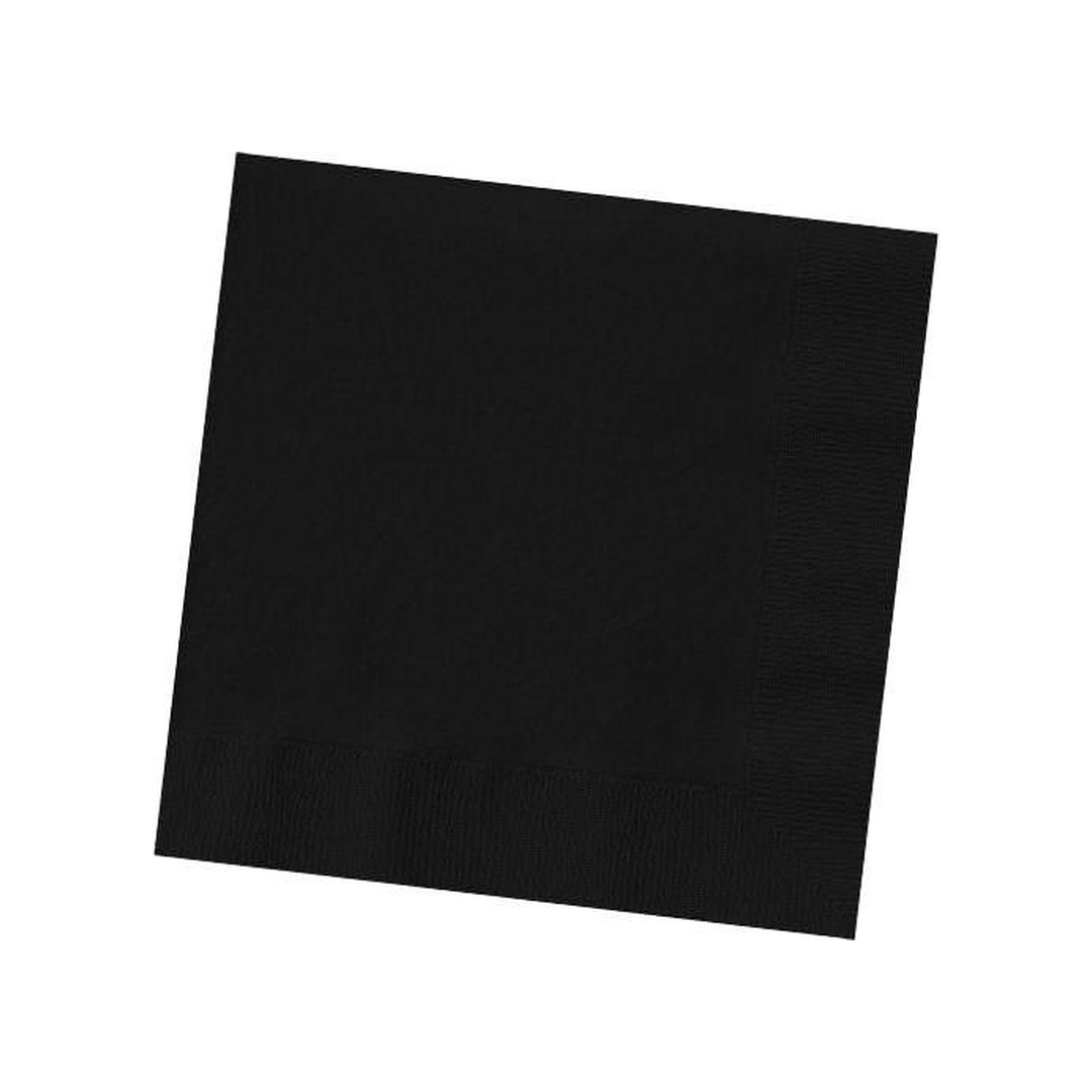 JET BLACK 3 PLY LUNCHEON NAPKINS