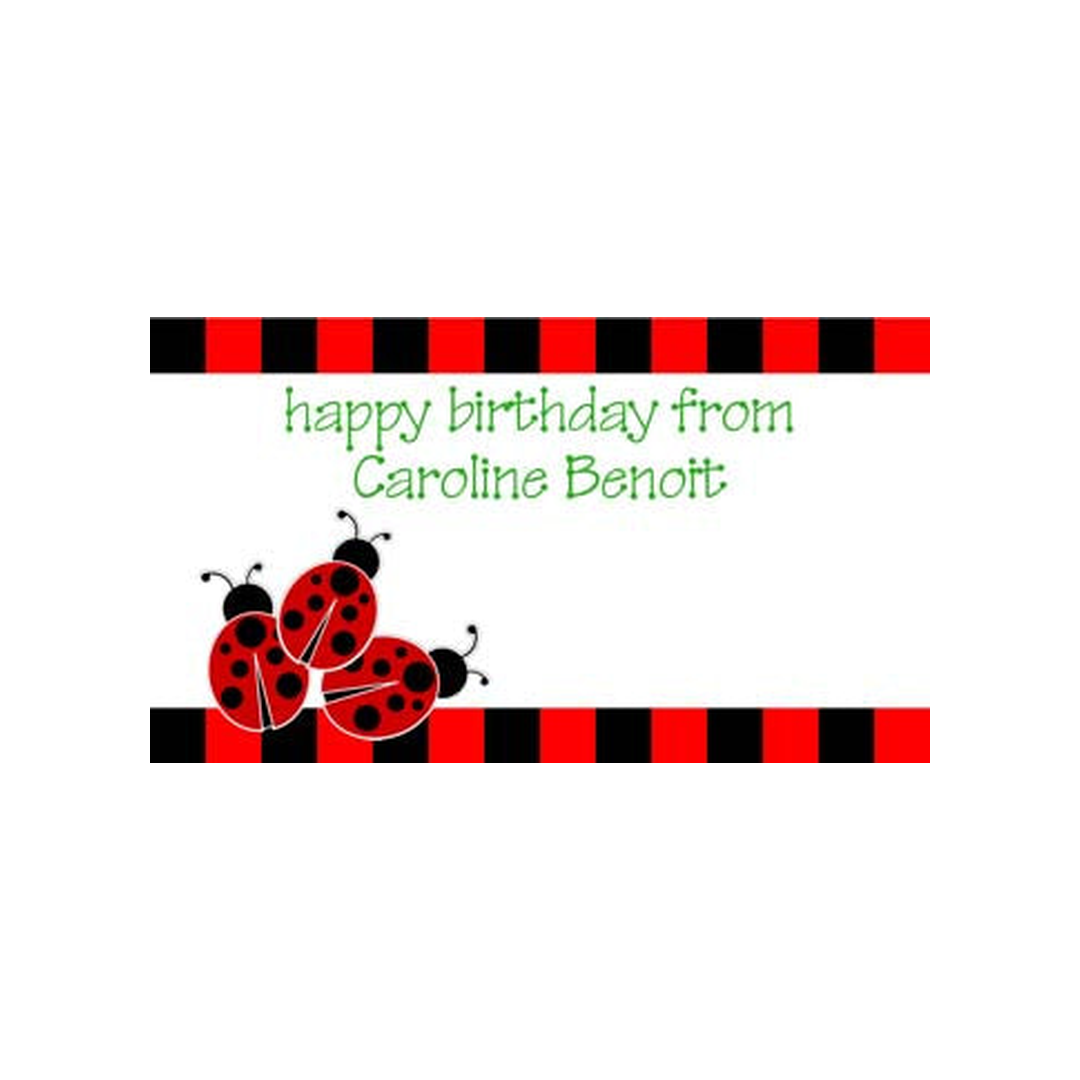 LADYBUGS PERSONALIZED GIFT OR CALLING CARDS