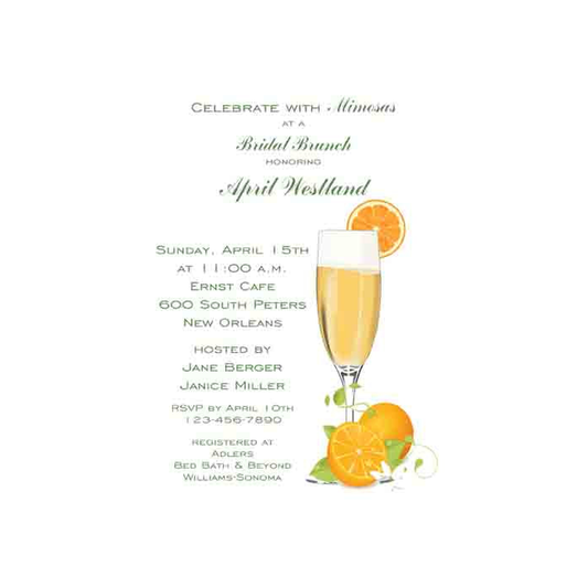 MIMOSA CUSTOM INVITATION