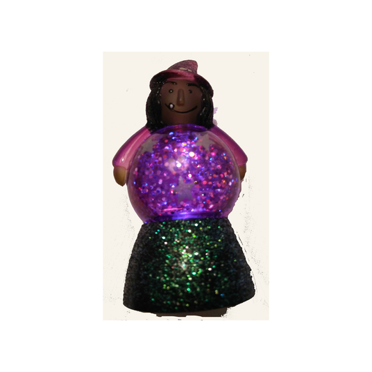 MINI LIGHT UP WITCH WATER GLOBE