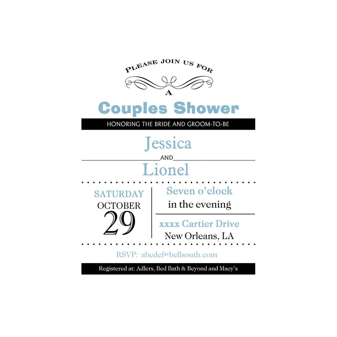 MODERN LAYOUT CUSTOM INVITATION