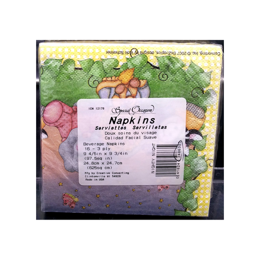 NIGHTY NIGHT PAPER BEVERAGE NAPKINS