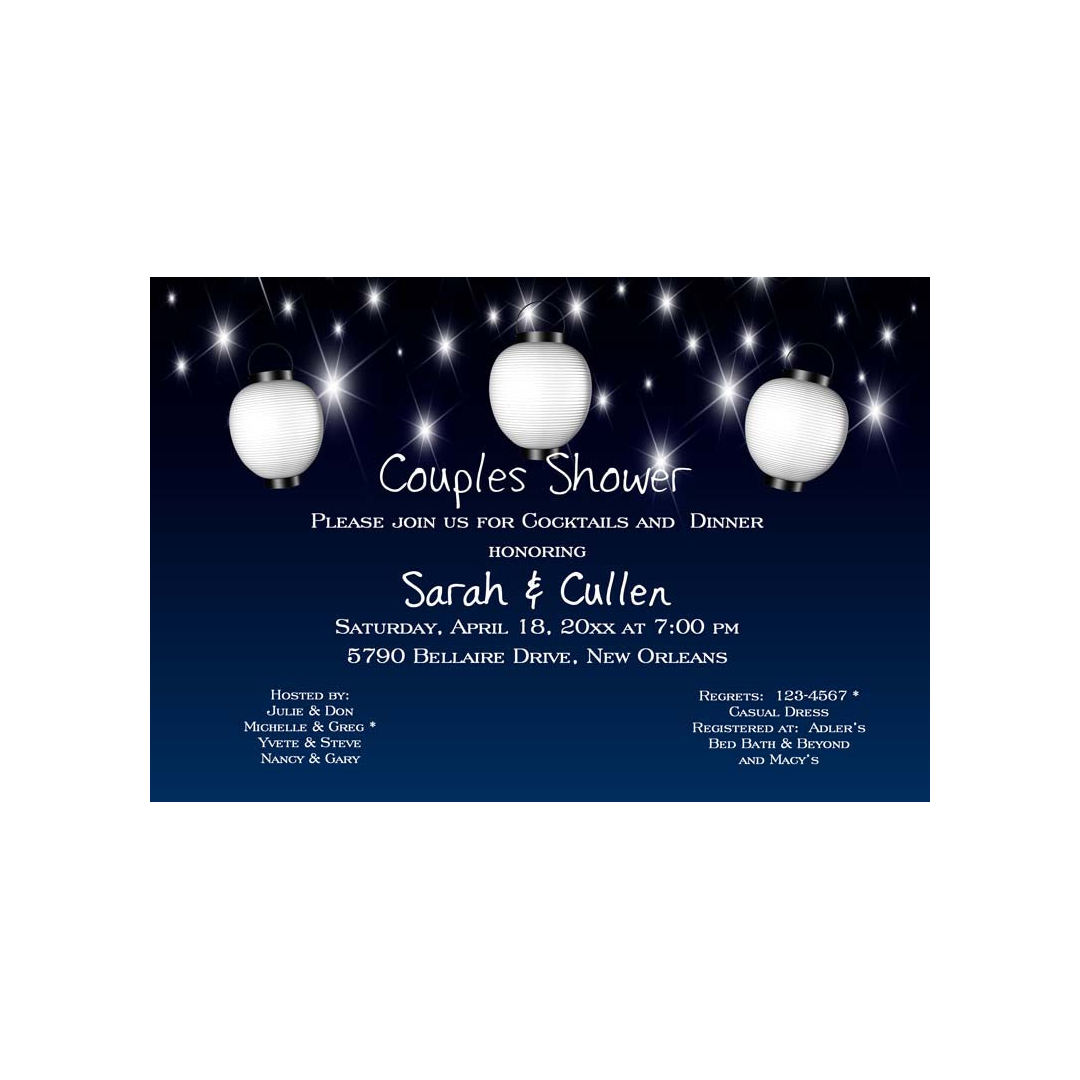 NIGHT LANTERNS CUSTOM INVITATION