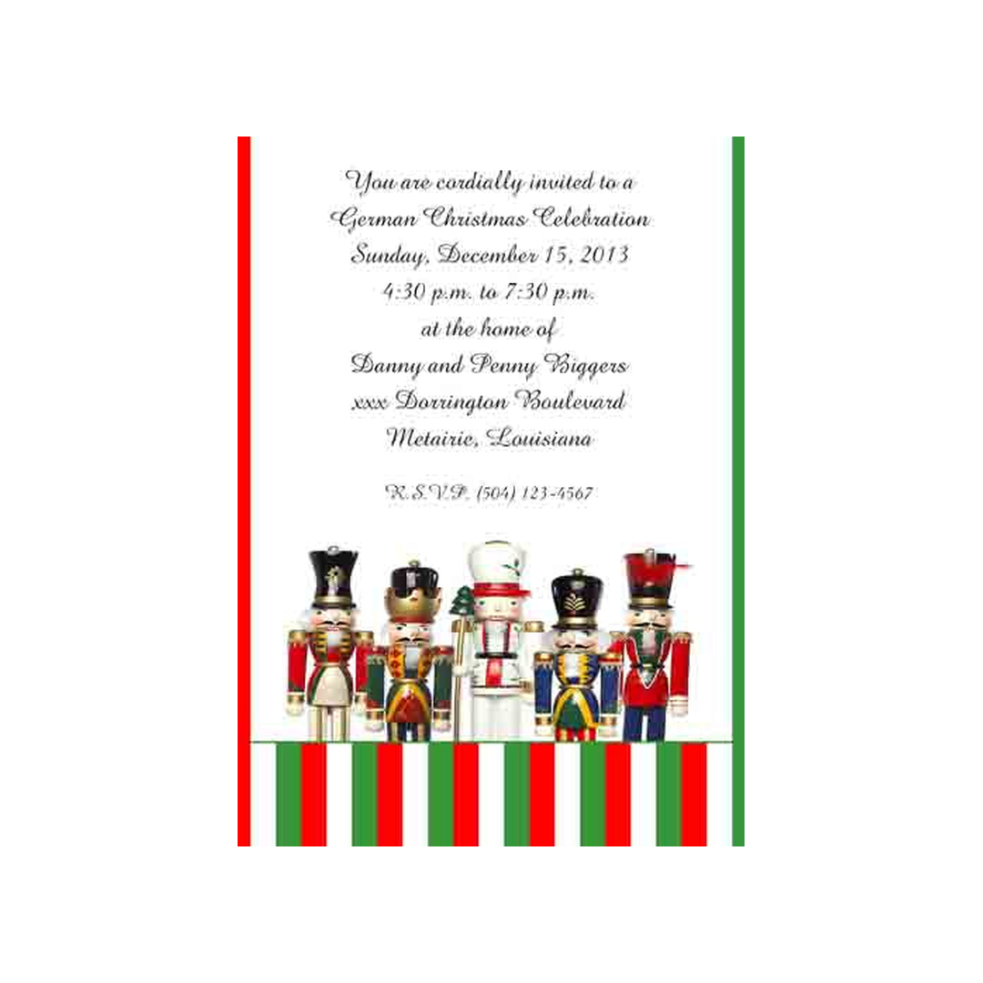 NUTCRACKERS CUSTOM INVITATION