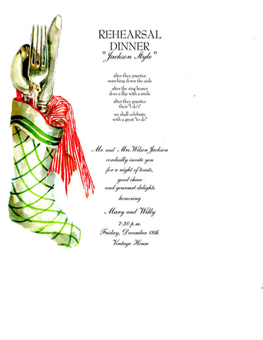 SILVERWARE IN CHRISTMAS STOCKING