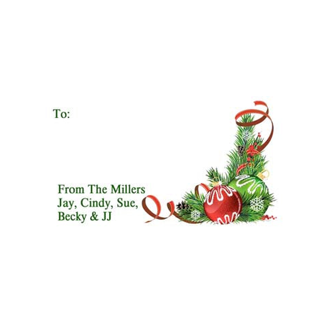 ORNAMENTS PERSONALIZED GIFT OR CALLING CARDS