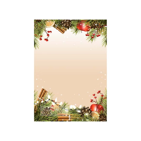 PINECONES AND APPLES CUSTOM INVITATION