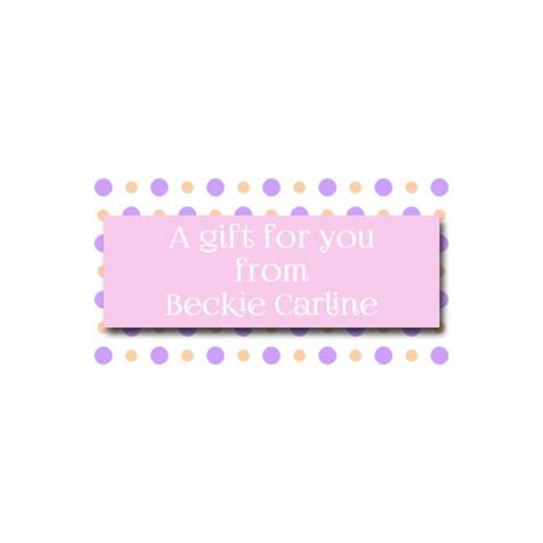 POLKA DOTS AND BAND PERSONALIZED GIFT OR CALLING CARDS