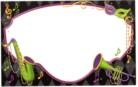 DIXIELAND MARDI GRAS - BLANK INVITATION