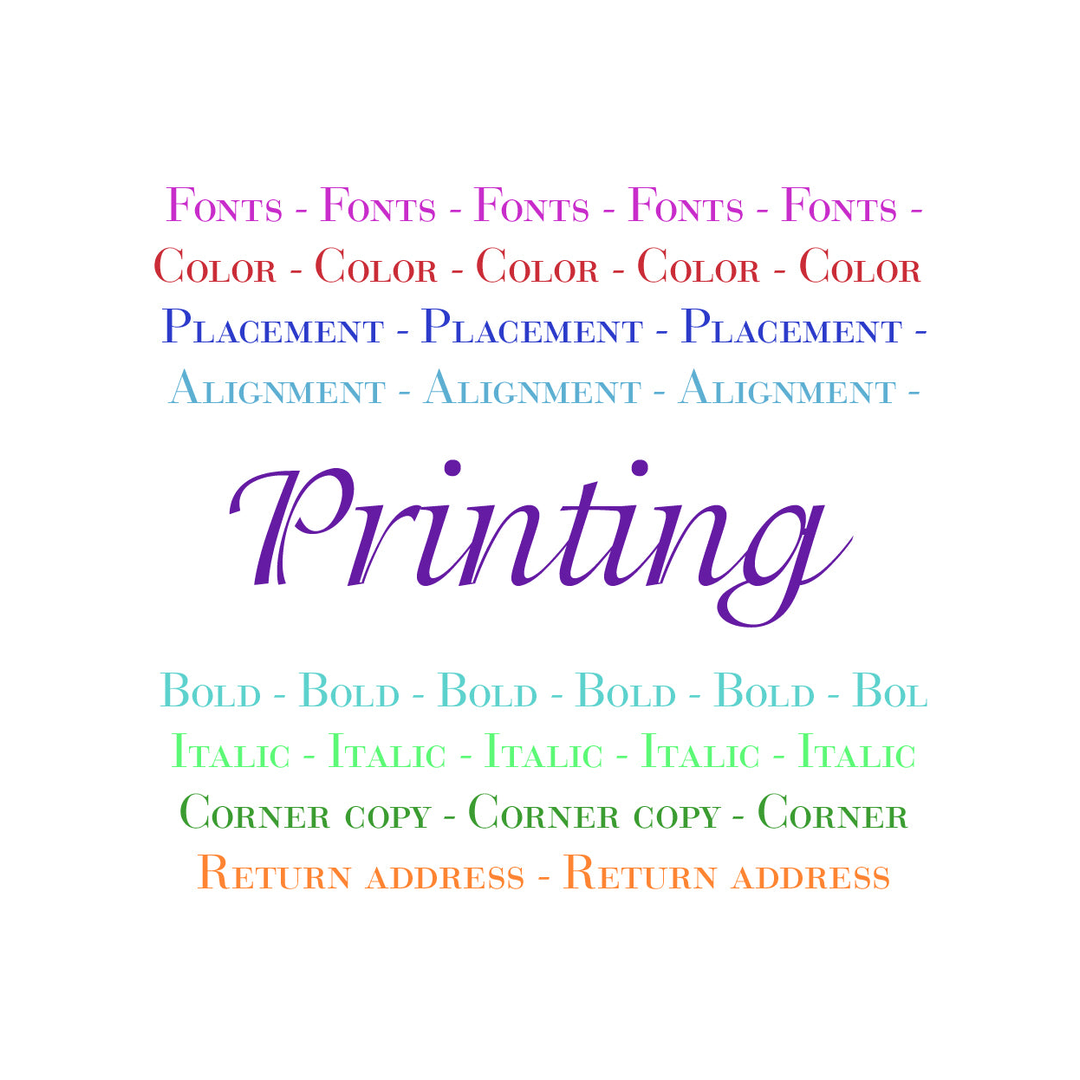 Printing Services Add-On for BLANK STOCK