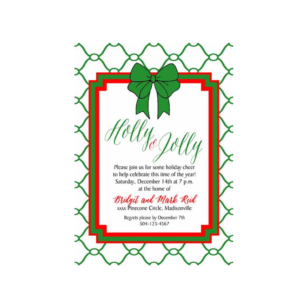 QUAD AND MOD CHRISTMAS CUSTOM INVITATION