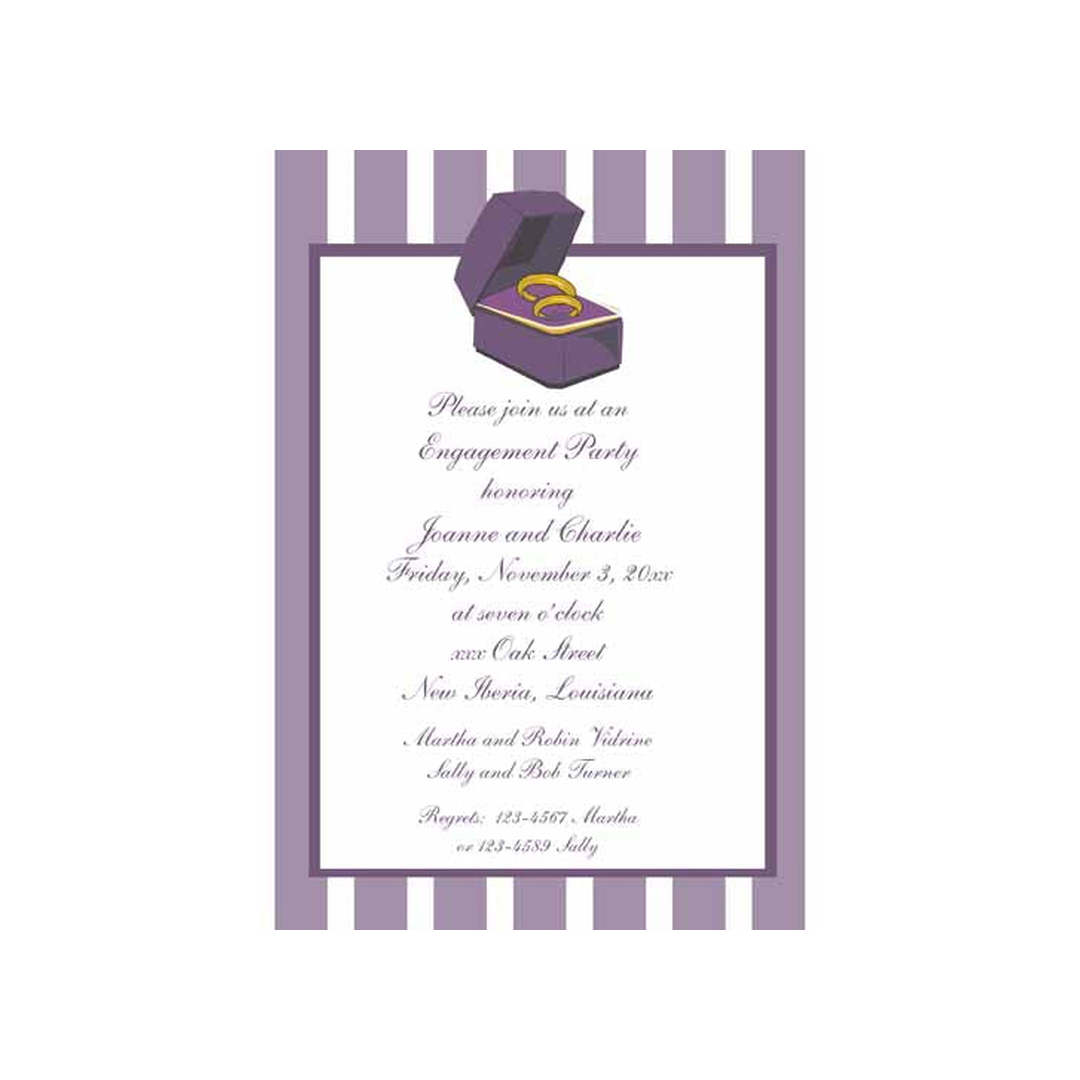 RING AND RING BOX CUSTOM INVITATION
