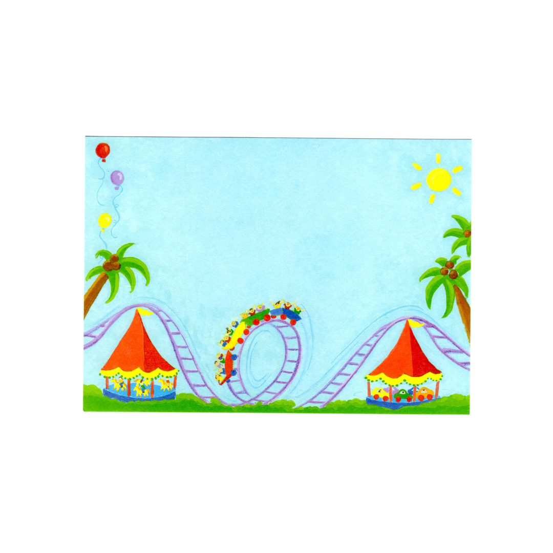 ROLLER COASTER - BLANK STOCK INVITATION