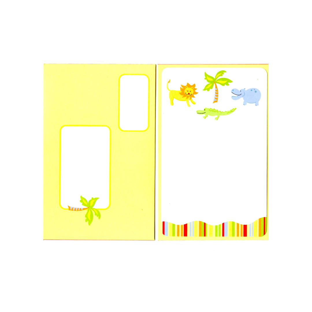 SAFARI ANIMALS - BLANK STOCK INVITATION
