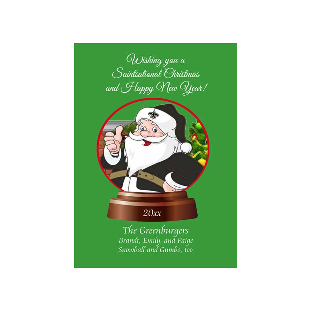 SANTASATIONAL WATERGLOBE CUSTOM INVITATION