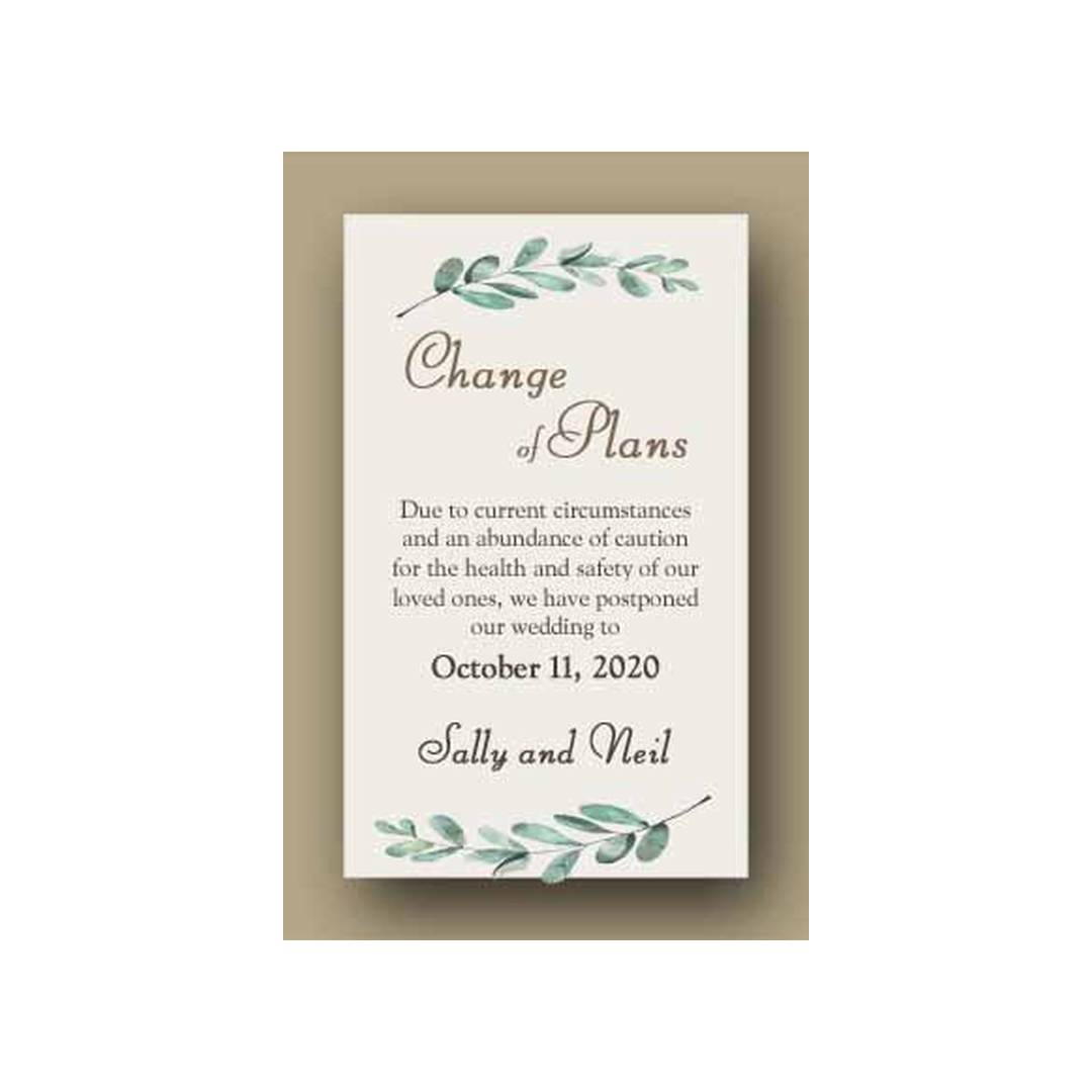 SAVE THE DATE NATURAL GREENERY CUSTOM INVITATION
