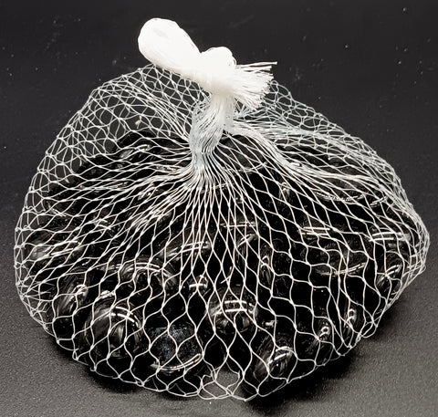 BLACK DECORATIVE FLAT POLISHED ROCKS