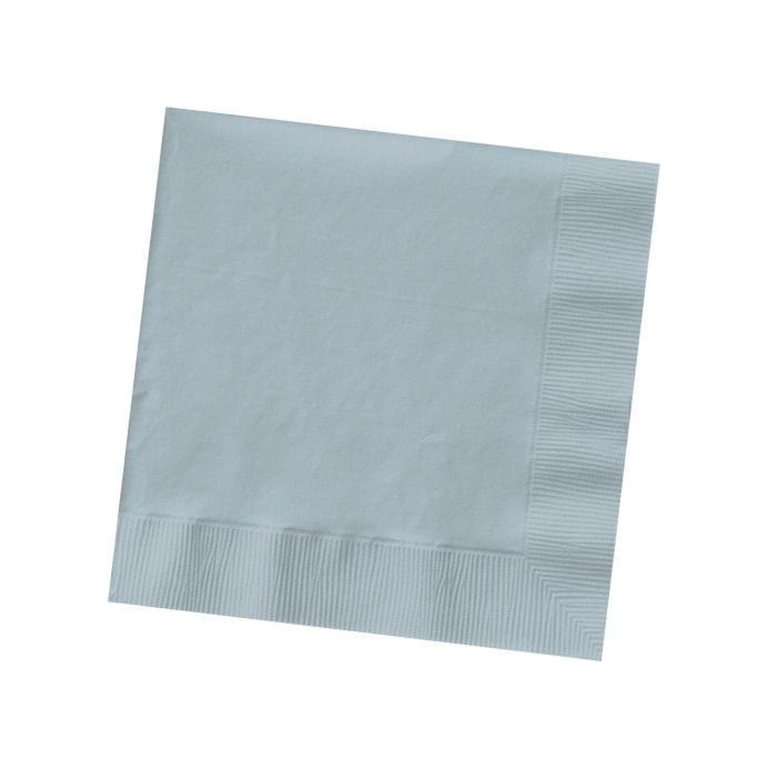 SILVER 3 PLY BEVERAGE NAPKINS