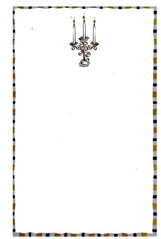 CANDELABRA - BLANK STOCK INVITATION