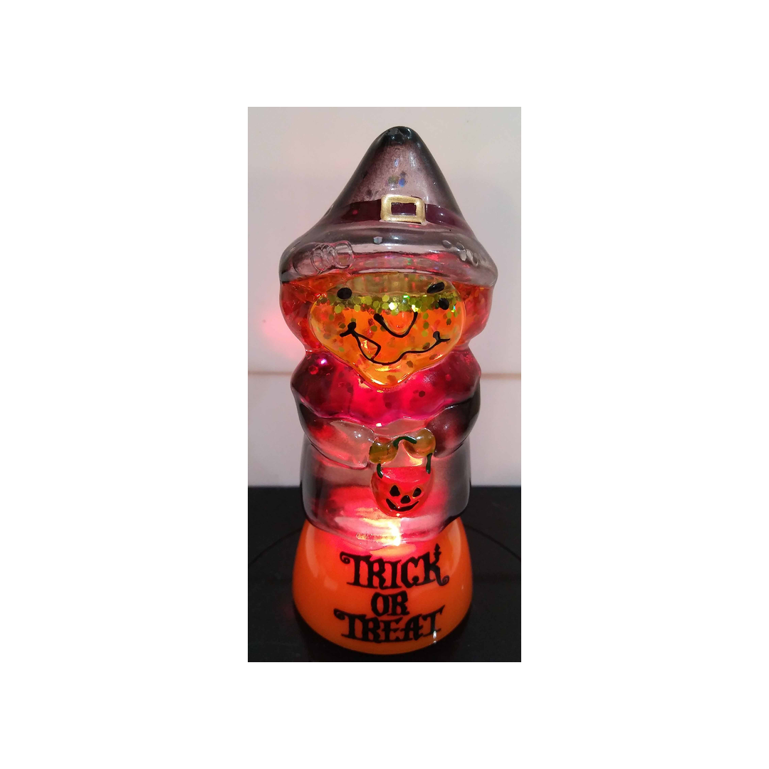 SMALL LIGHT UP WITCH WATER GLOBE