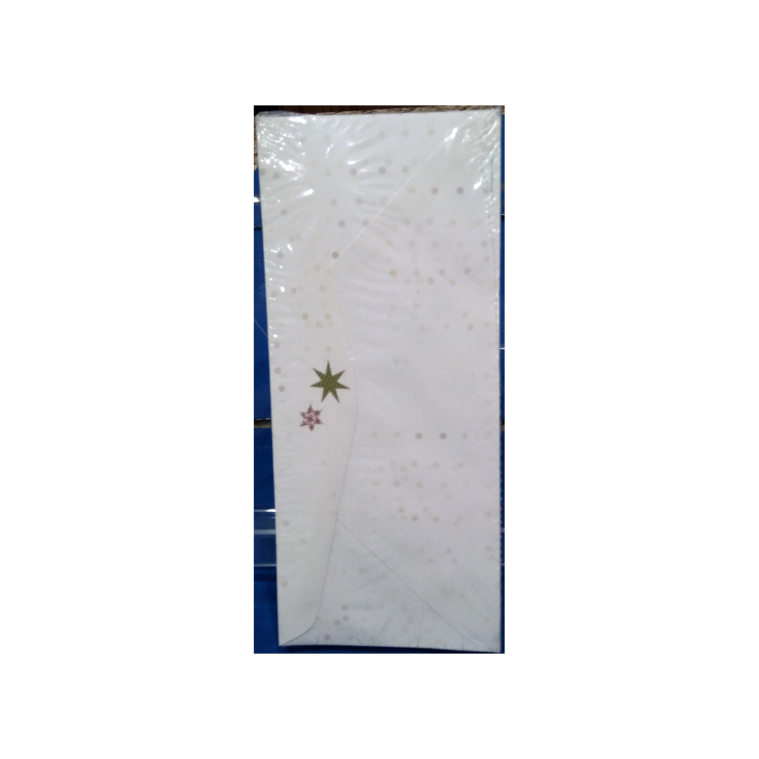 STARS AND SOFT COLORED DOTS HOLIDAY ENVELOPES