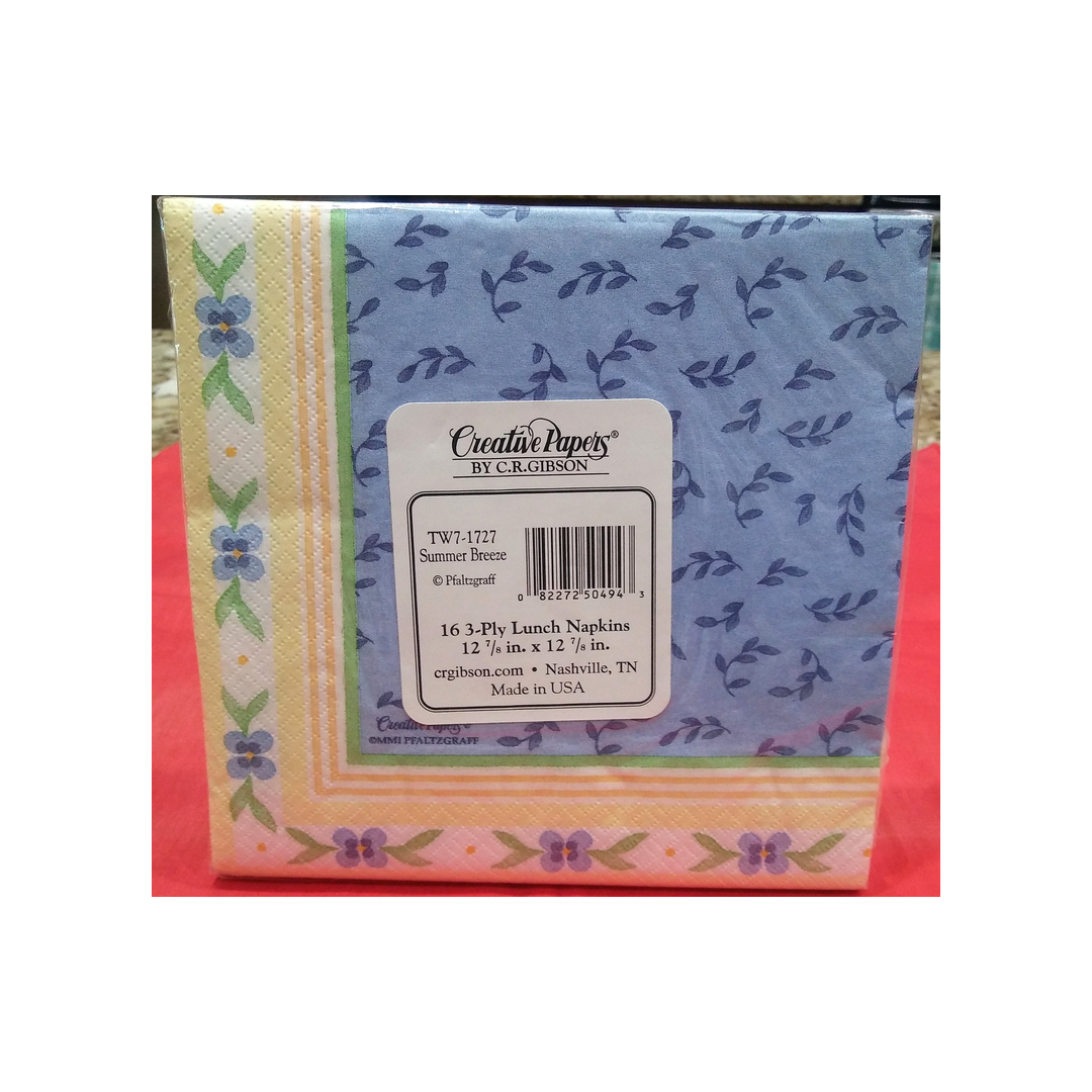 SUMMER BREEZE PAPER LUNCHEON NAPKINS