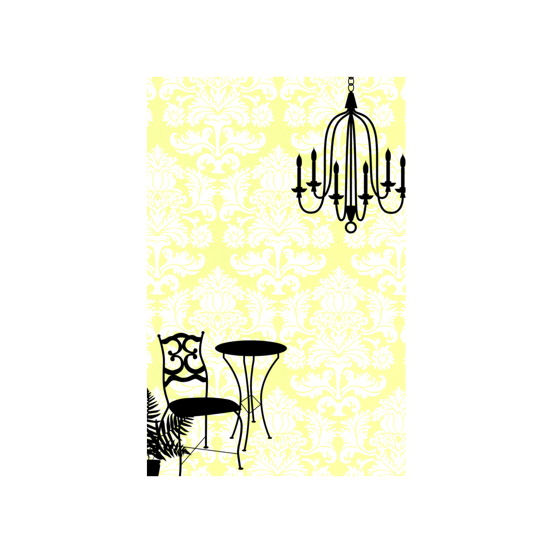 SUMMER CHANDELIER - BLANK STOCK INVITATION