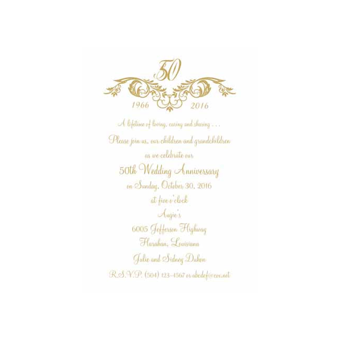 SWIRL MOTIF CUSTOM INVITATION